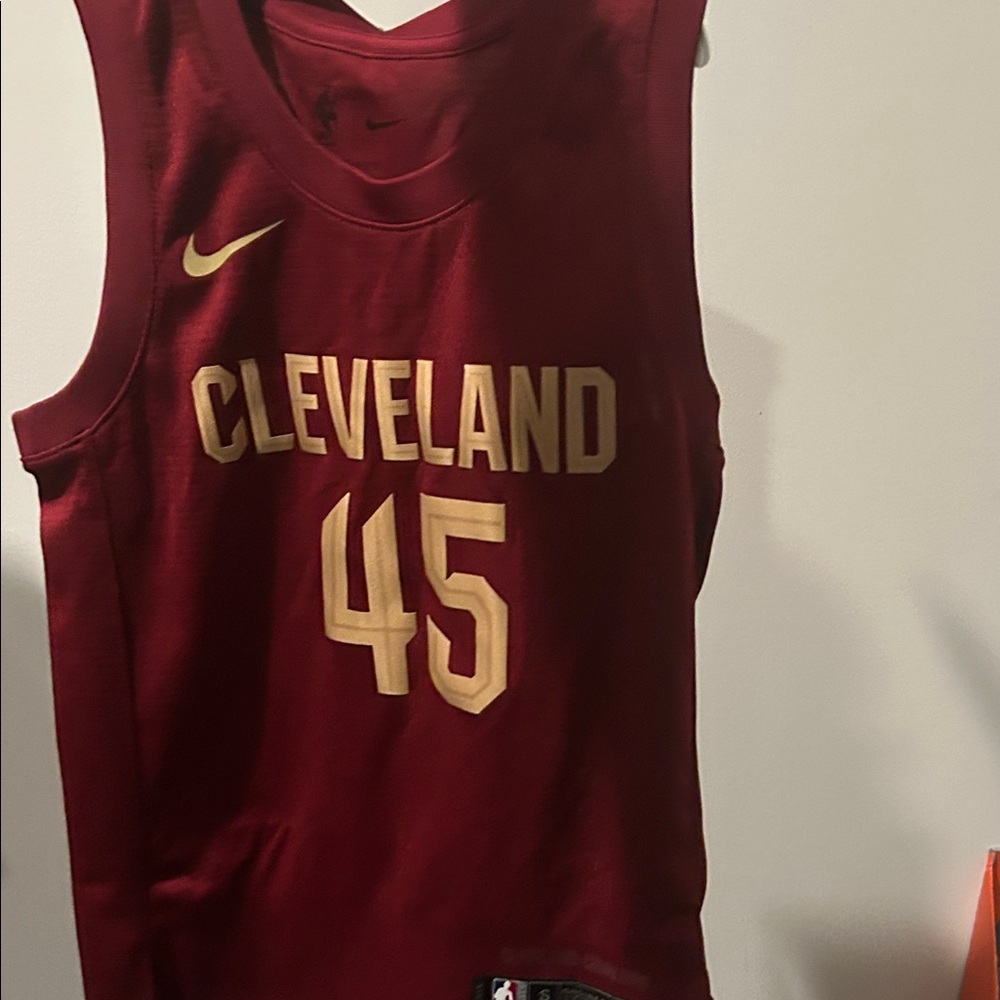 Nike Kids Cleveland Basketball Jersey 45 - Maroon and Gold